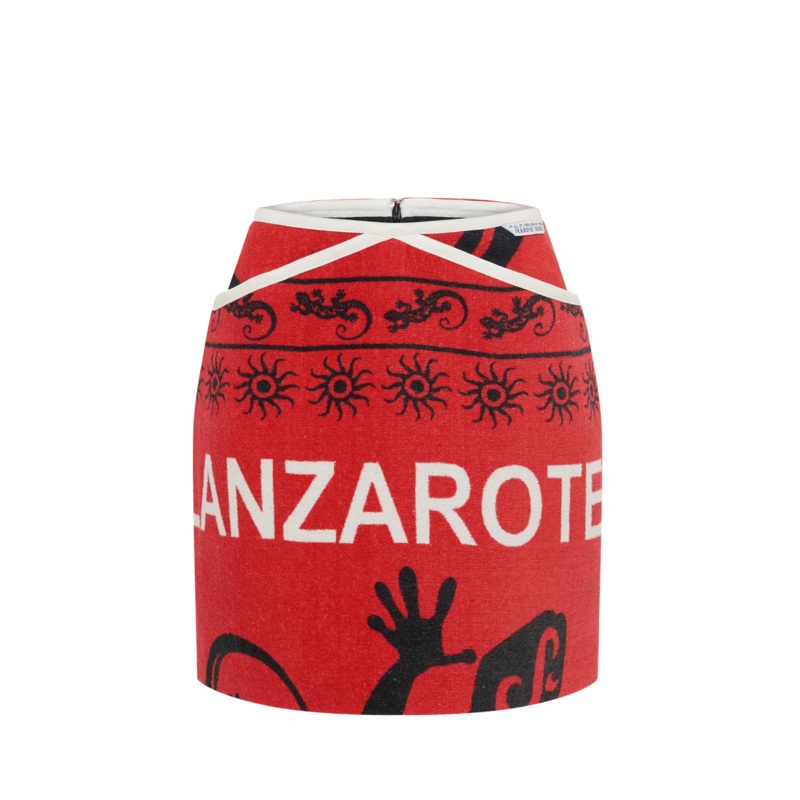 Regenerated Jersey Jacquard Skirt