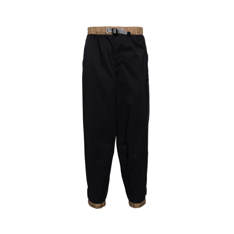 Side Panel Pants With Elastic