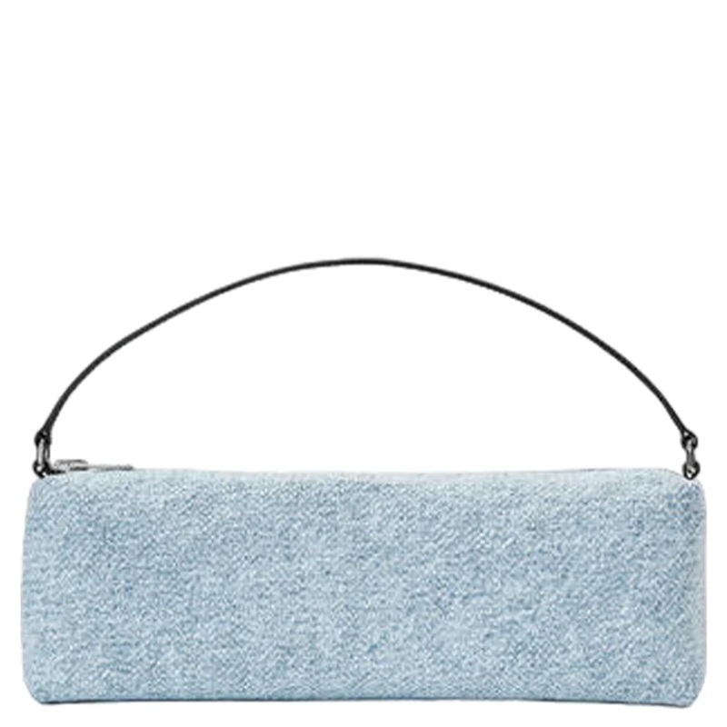 Heiress Flex Denim Trompe-L’Oeil Bag With Crystal Hotfix