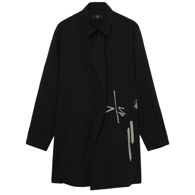 Shirt With Handing Cloth On Left