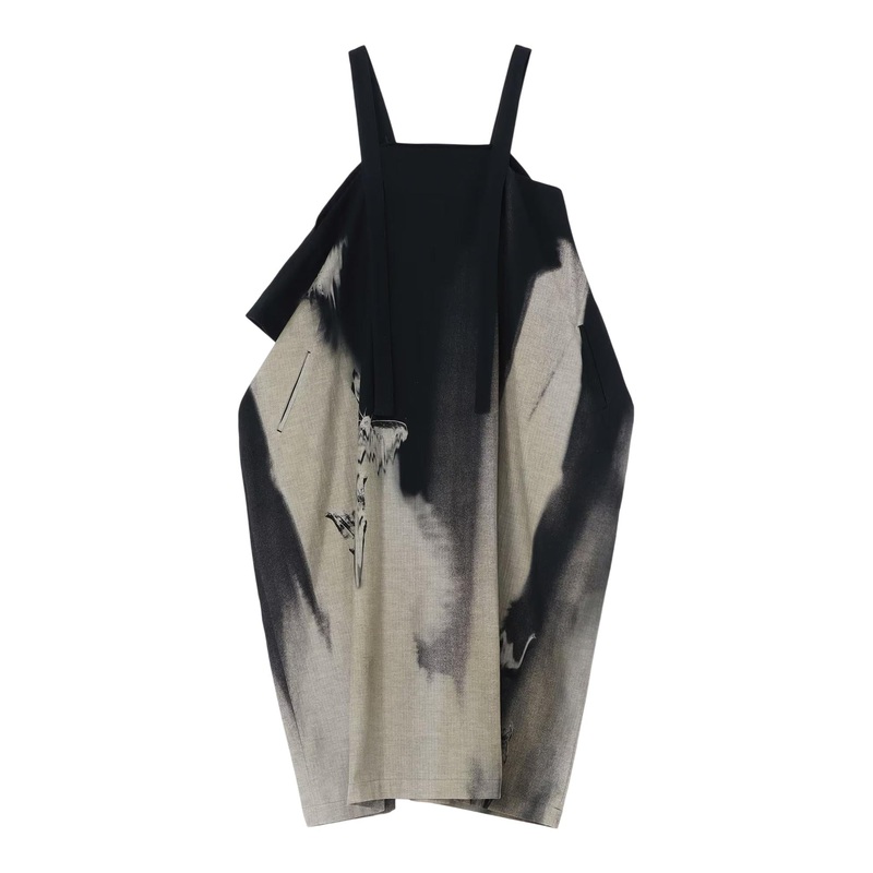 Shoulder Strap Square Dress