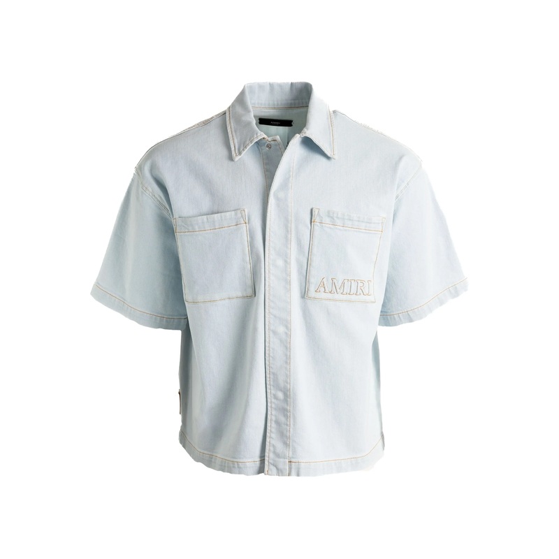 3D Short Sleeve Snap Shirt