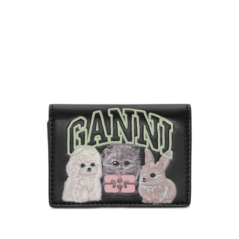 Ganni Bou Card Holder With Flap