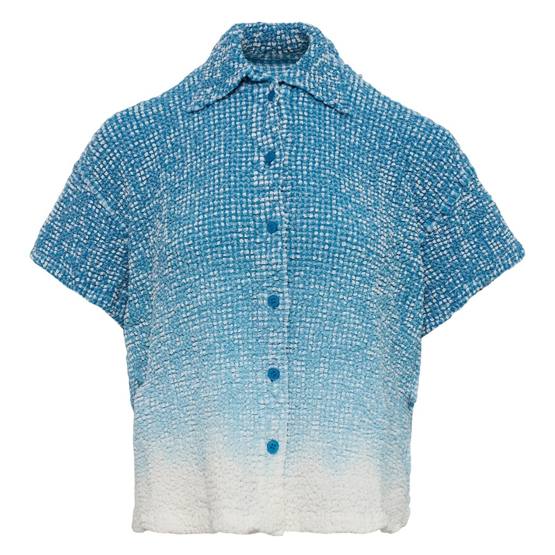 Gradation Gingham Check Cauliflower Shirt