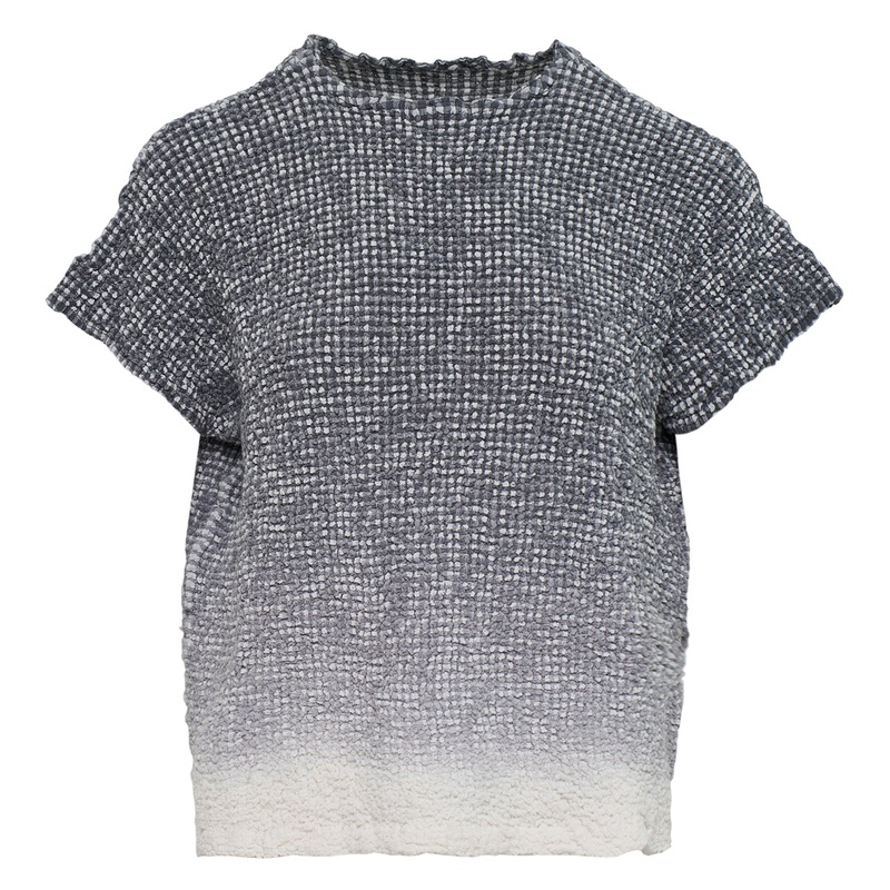 Gradation Gingham Check Cauliflower Top