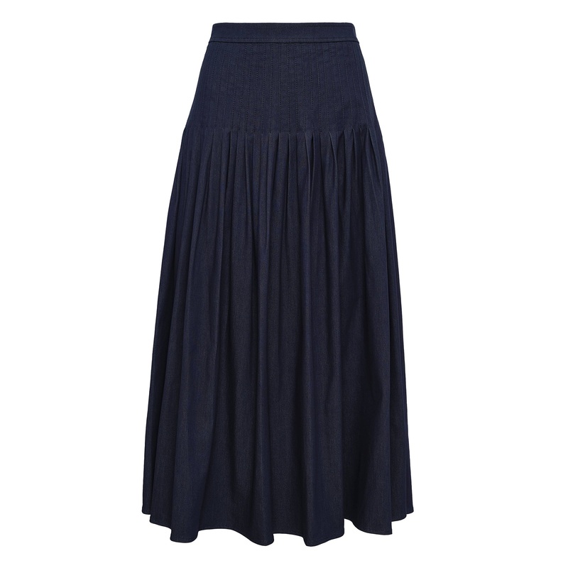 Pleated Midi Skirt