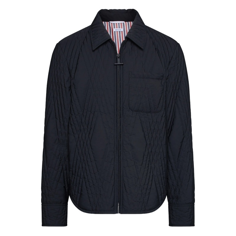 Poly Twill Eco Filled Quilted Oversize Shirt Men