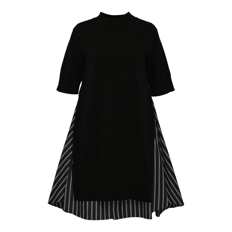 Poplin X Knit Dress