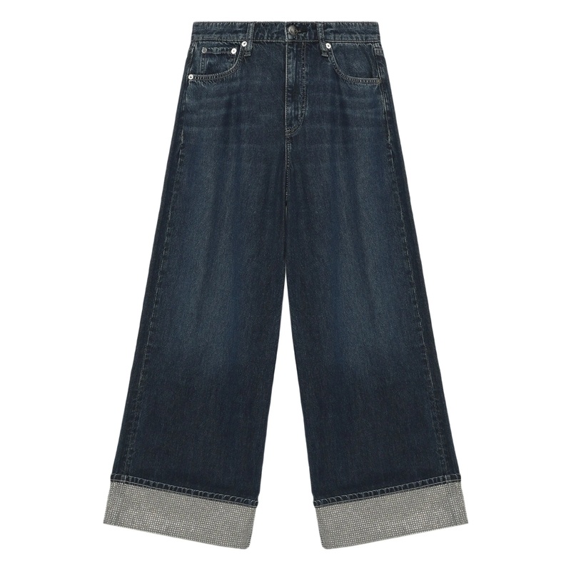 Sofie High-Rise Ankle Wide Leg Jeans