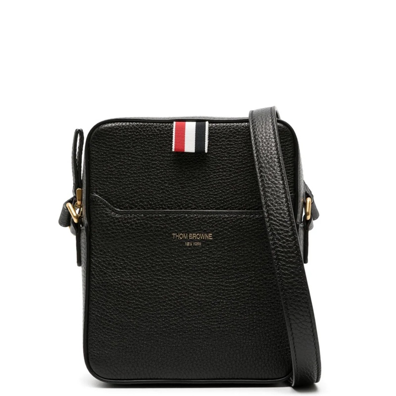 Soft Pebble Grain 4-Bar Vertical Camera Bag Men