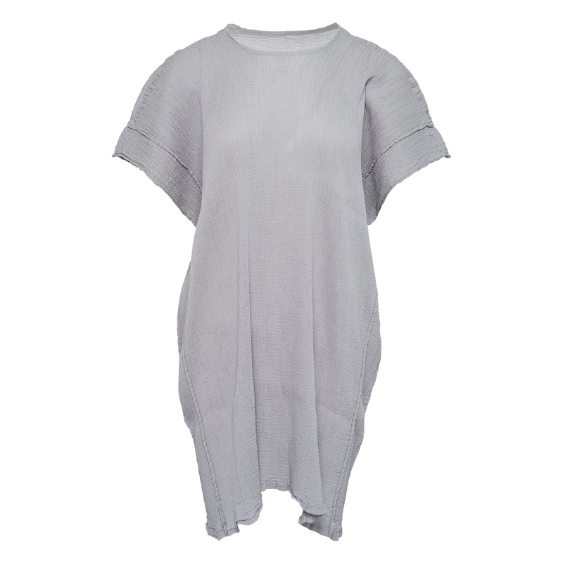 Square See-Through Crepe Tunic