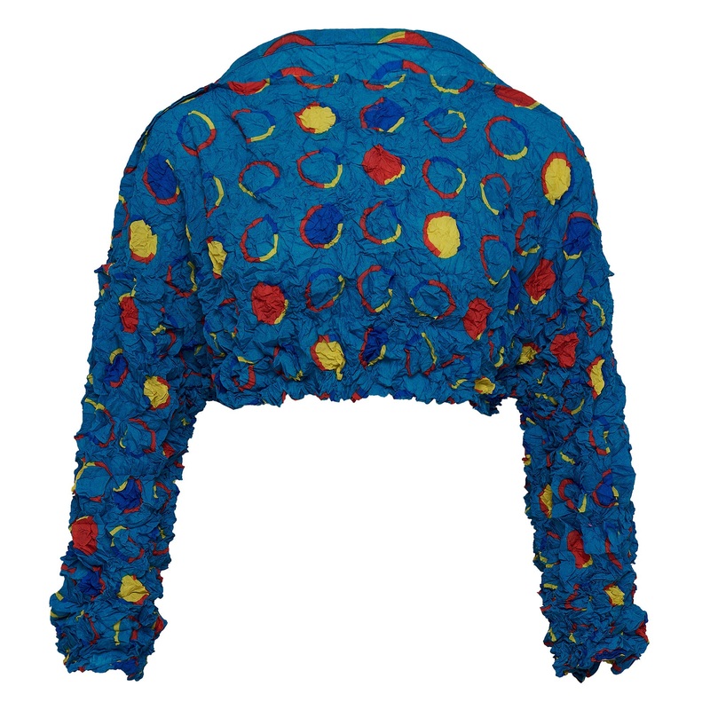 Time Circle Meringue Cropped Top