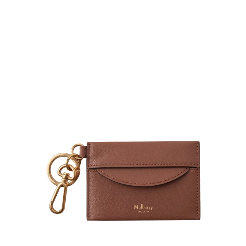 Clovelly Cardholder Keyring Bright Oak Micro Classic Grain