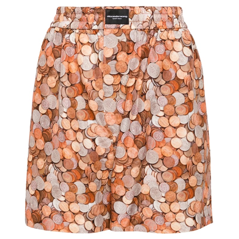 Coin Boxer Short In Washed Cupro