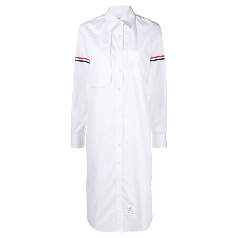 Cotton Armband Easy Fit Maxi Shirtdress Women