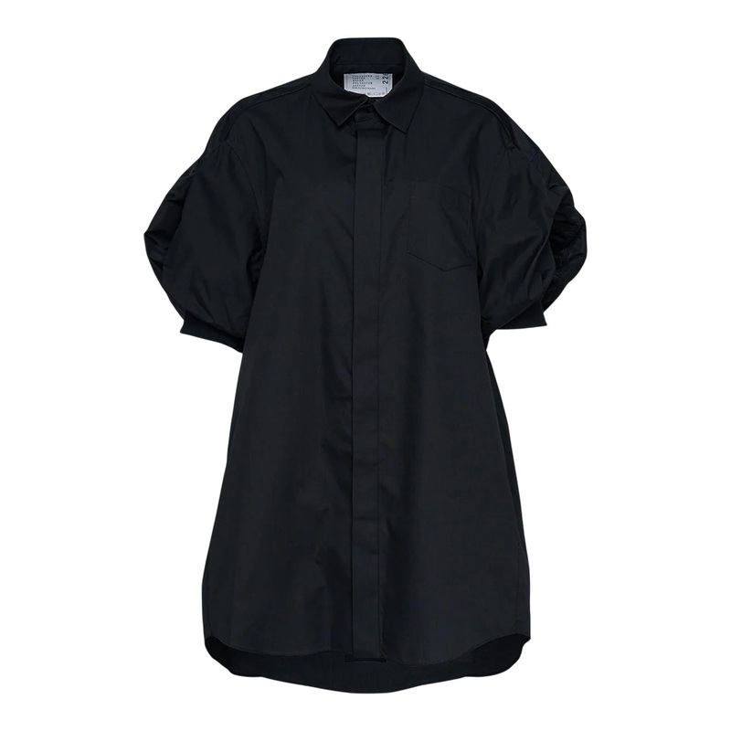 Cotton Poplin X Nylon Twill Dress