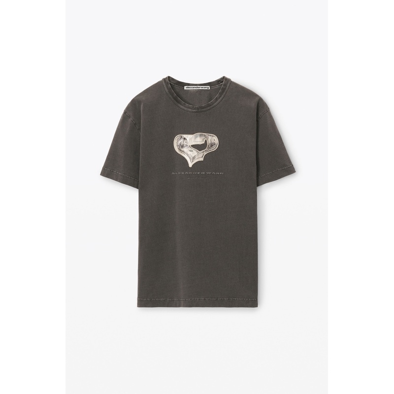Money Heart Tee In Compact Jersey