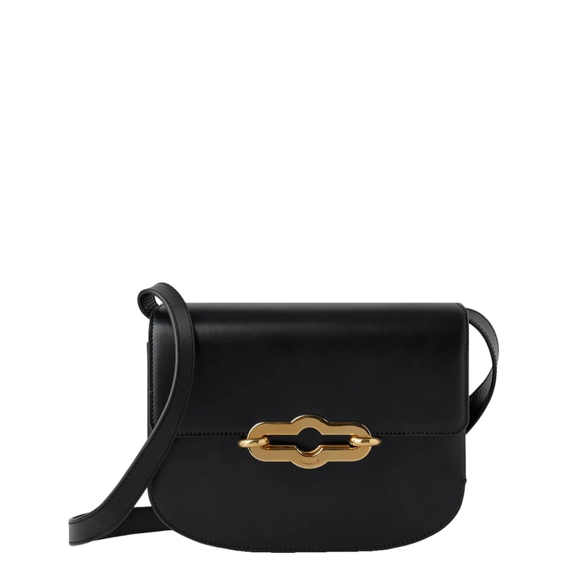 Pimlico Satchel Black & Brass Super Lux Calf