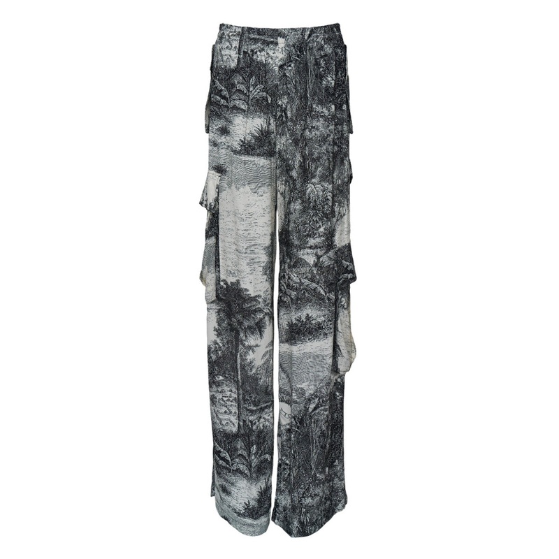 Printed Cargo Pants