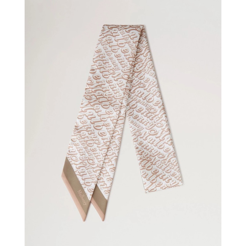 Skinny Scarf Fantasy Mulberry Logo