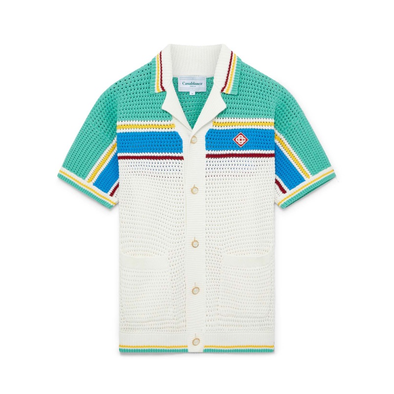 Crochet Effect Tennis Shirt