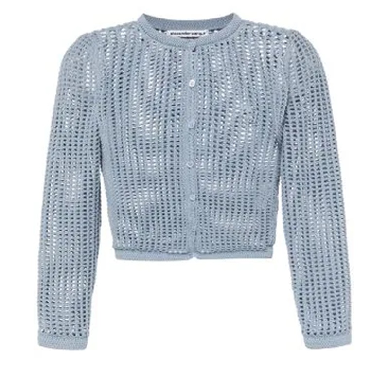 Cropped Logo Cardigan