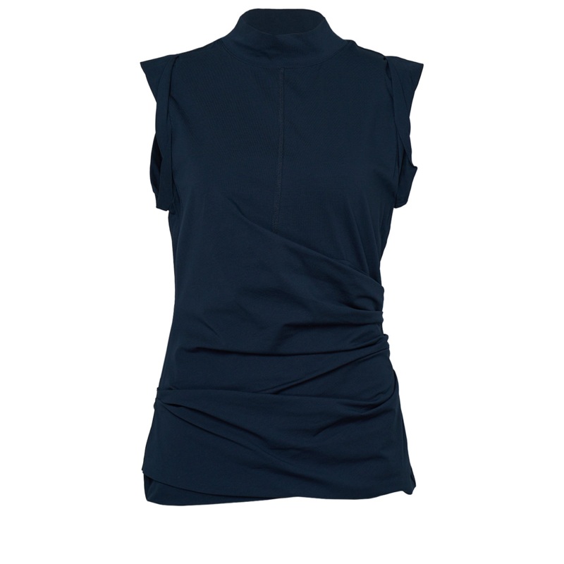 Draped Mockneck Tank