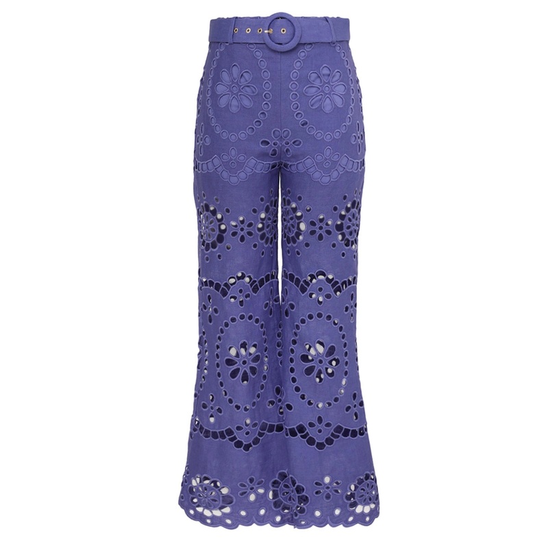 Pop Embroidered Crop Pant