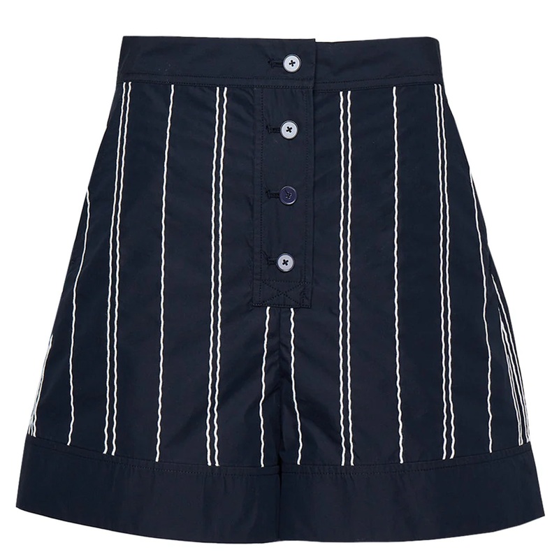 Short With Wave Emb Stitch