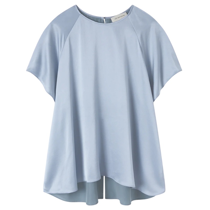 Stella Silk Satin Raglan Tee