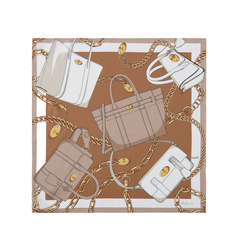 Bayswater Square Maple-White Silk Twill