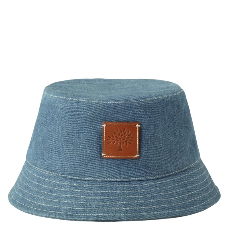 Denim Bucket Hat Denim Blue Cotton