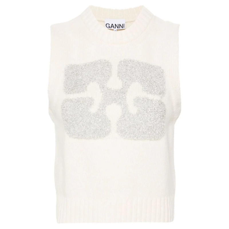 Graphic Wool Mix Vest