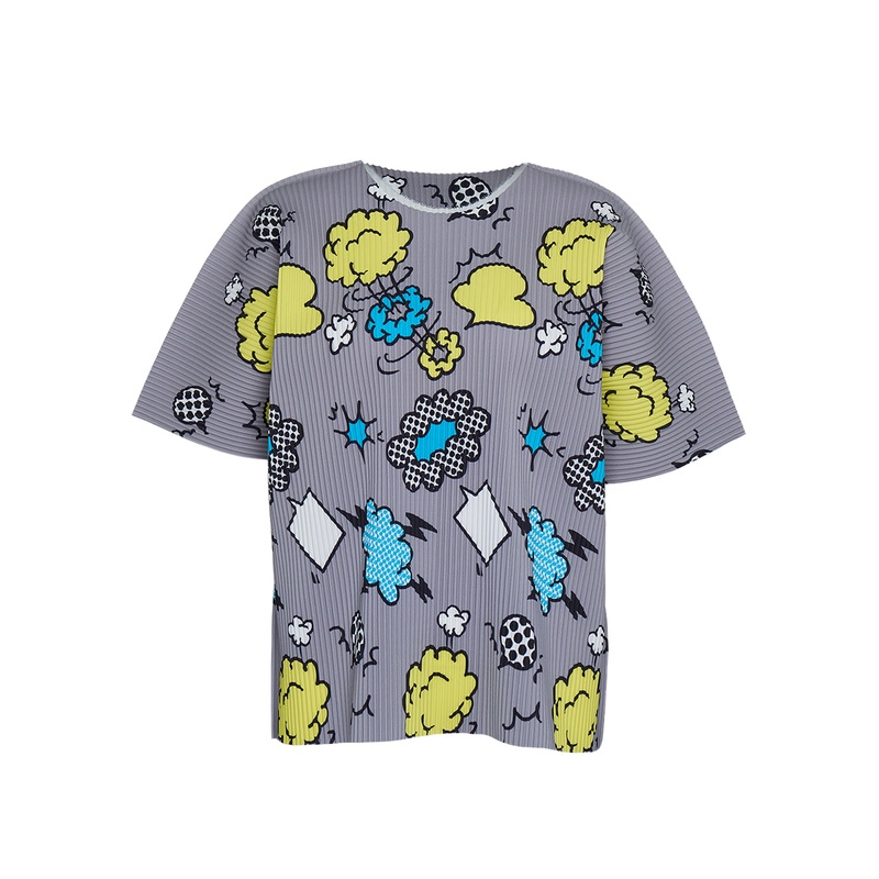 Pop Fine Knit Pleats Top