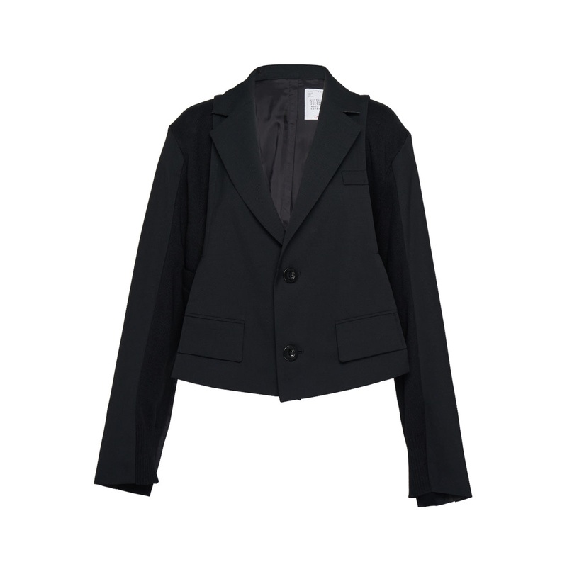 Suiting x Knit Jacket