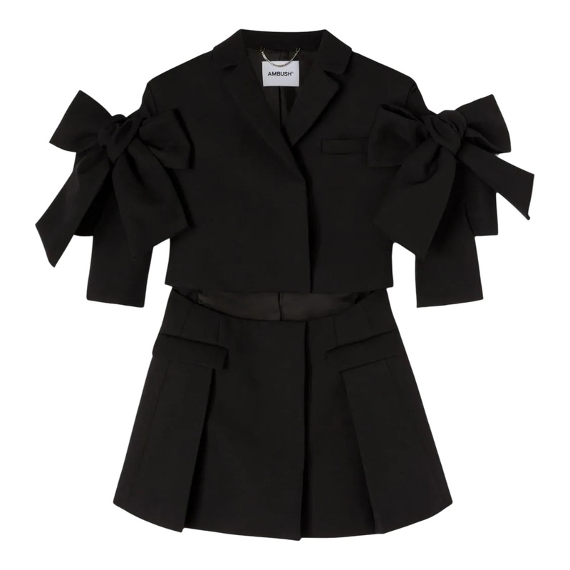 Tailoring Ribbon Mini Dress