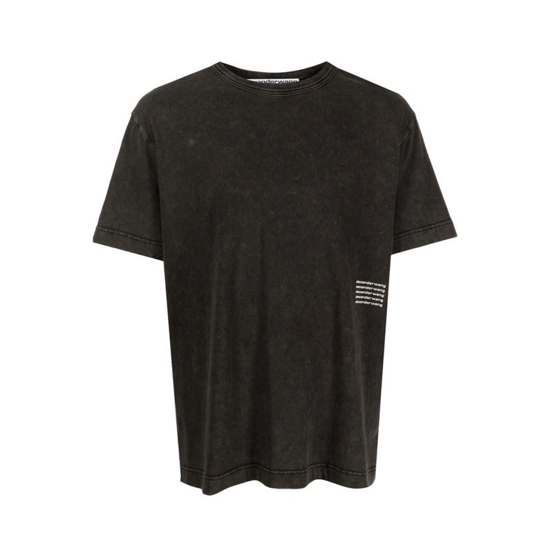 Acid Wash Tee In High Twist Jersey