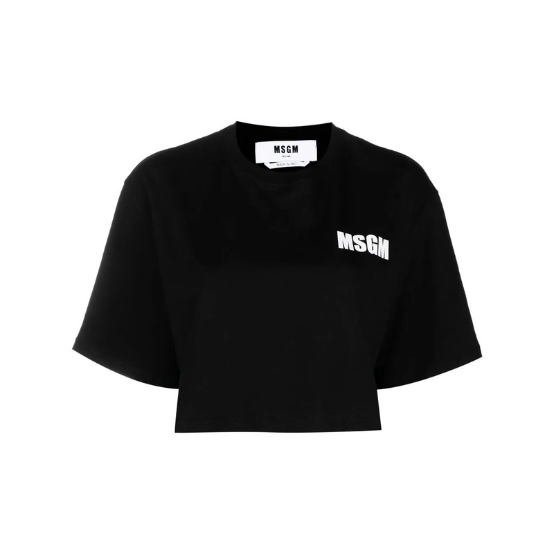 Block Logo Cropped T-Tshirt