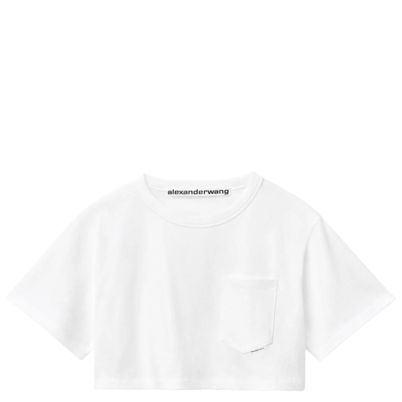 Crop Tee In High Twist Jersey