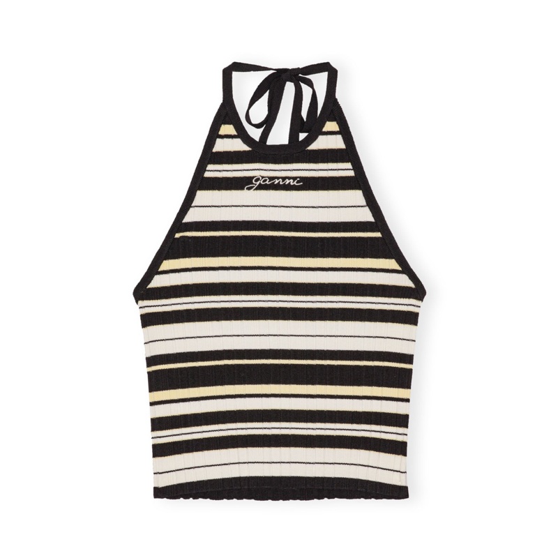 Future Viscose Rib Halterneck Top