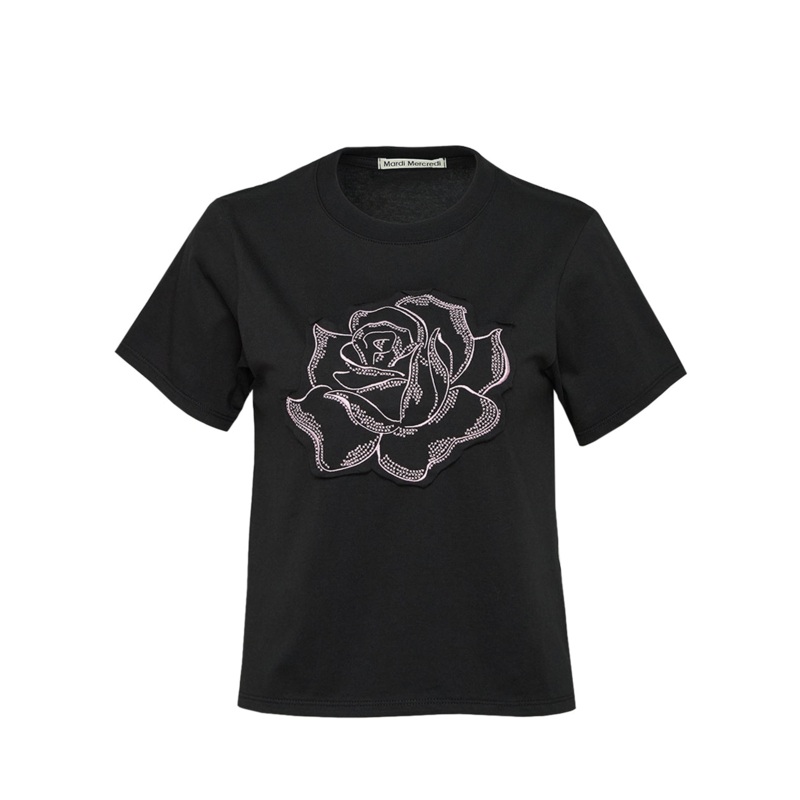 Slim T-Shirt Rose Patch