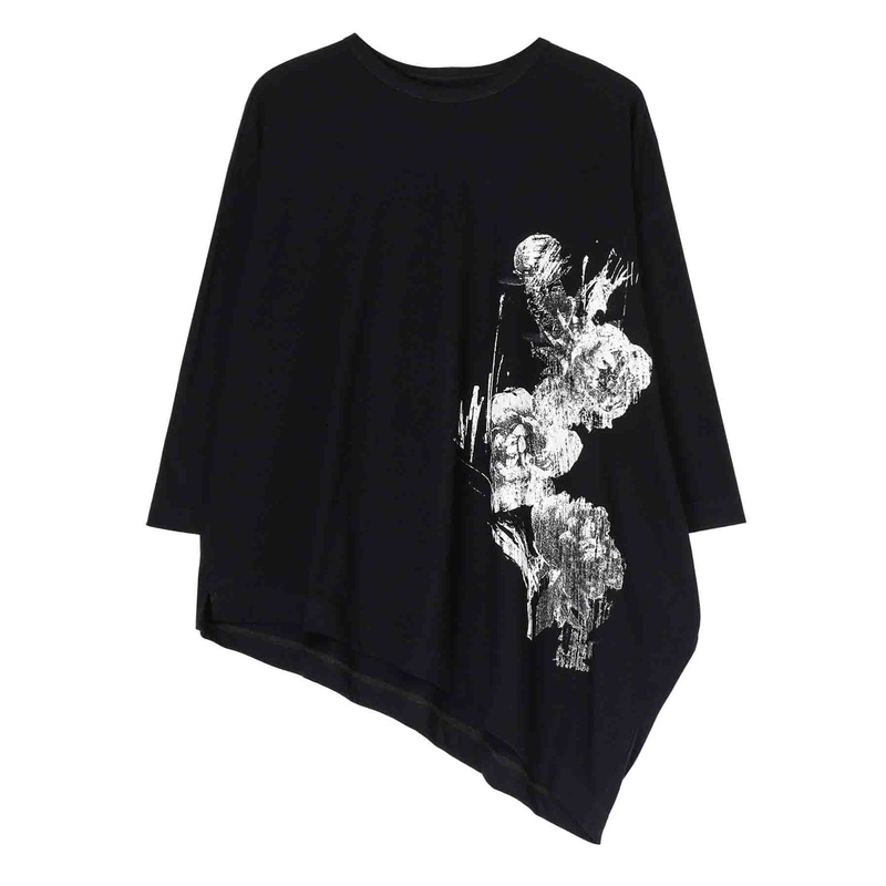 Asymmetry Drape T-Shirt