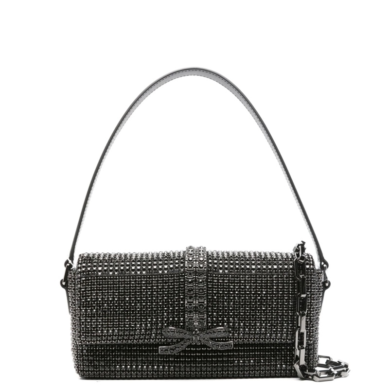 Black Rhinestone Chainmail Bag