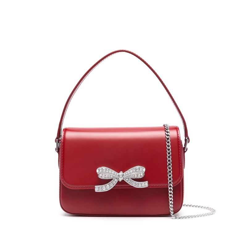 Burgundy Leather Micro Bag