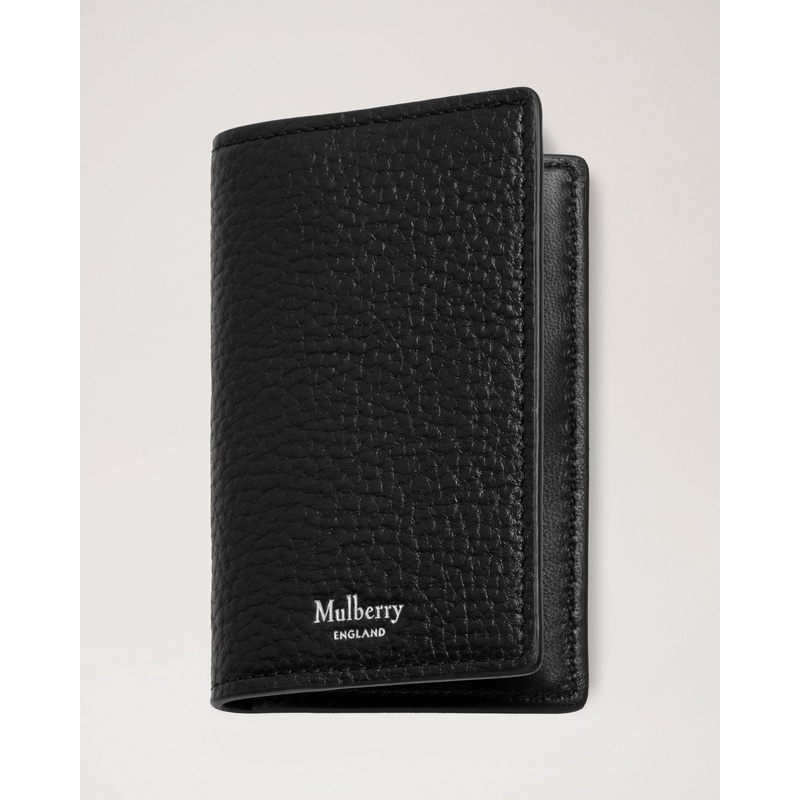 Card Case Black Small Classic Grain