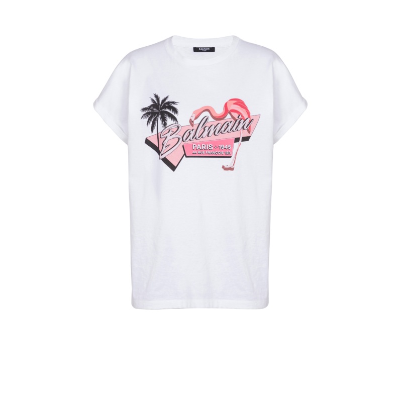 Flamingo Print T-Shirt