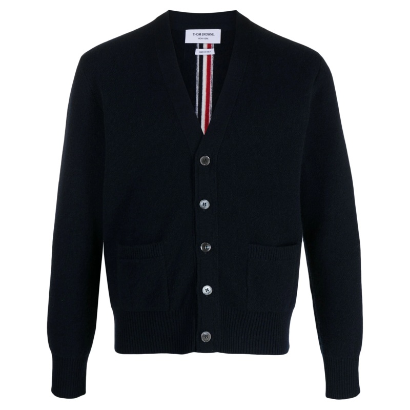 Merino Wool Washed Pique Cardigan Men