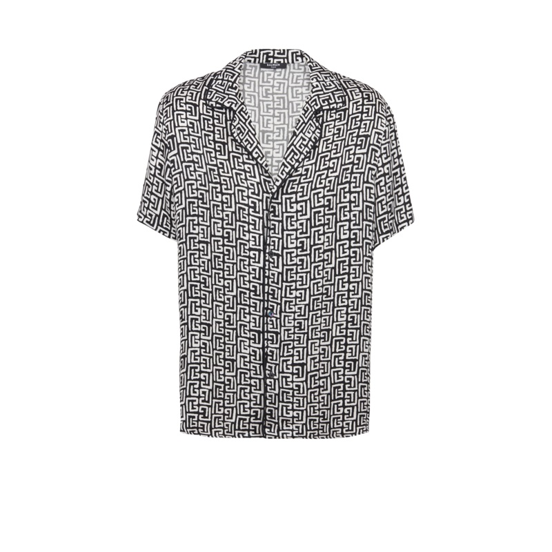 Monogram Print Pyjama Shirt