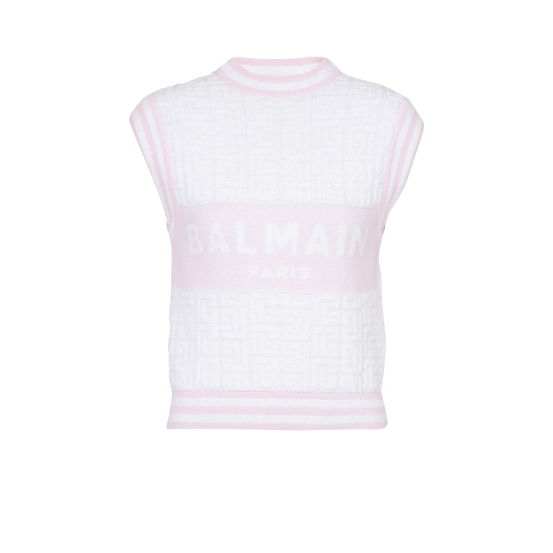 Monogram Sponge Knit Top