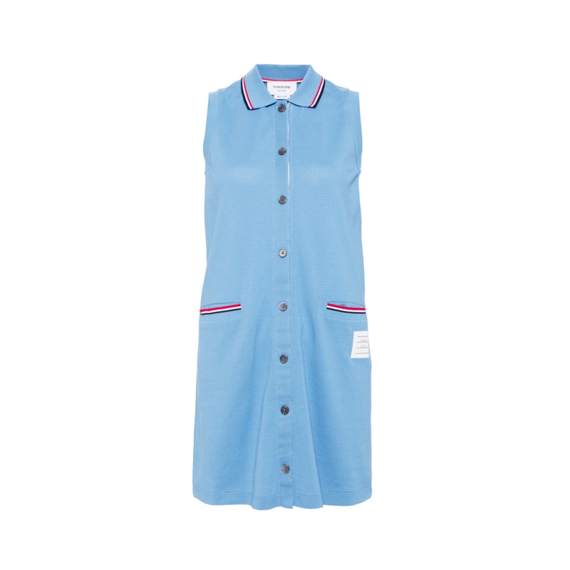 Sleeveless Point Collar Dress Women